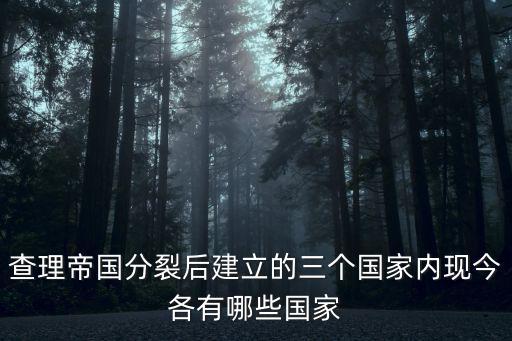 查理帝國分裂后建立的三個國家內(nèi)現(xiàn)今各有哪些國家