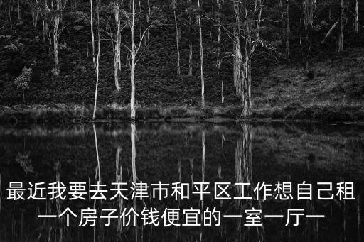 天津市和平區個人出租房信息，最近我要去天津市和平區工作想自己租一個房子價錢便宜的一室一廳一