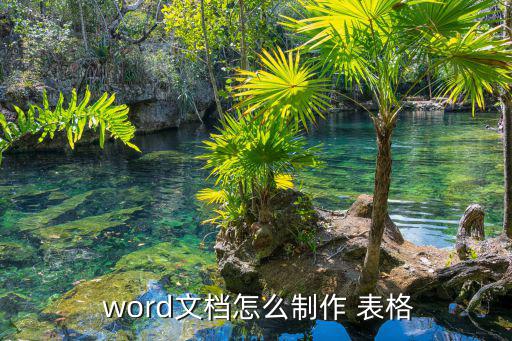  word文檔怎么制作 表格