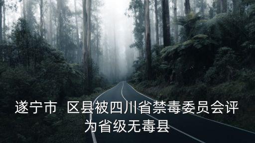遂寧市  區縣被四川省禁毒委員會評為省級無毒縣