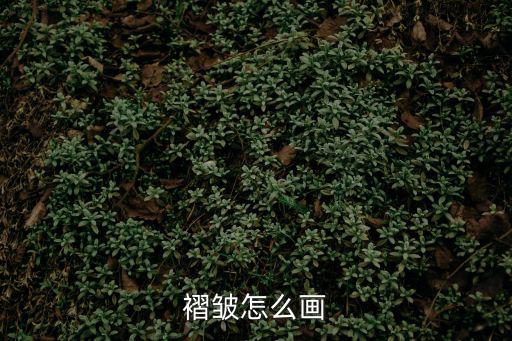 褶皺怎么畫