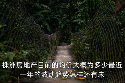 株洲房地產目前的均價大概為多少最近一年的波動趨勢怎樣還有未