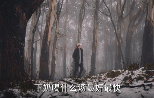  下奶喝什么湯最好最快
