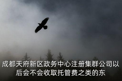 成都天府新區(qū)政務(wù)中心注冊(cè)集群公司以后會(huì)不會(huì)收取托管費(fèi)之類的東