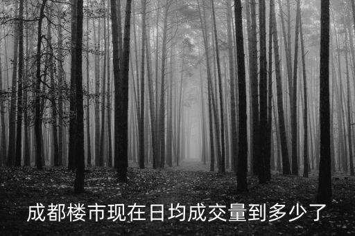 成都市2020年上半年房地產市場狀況，成都樓市現在日均成交量到多少了