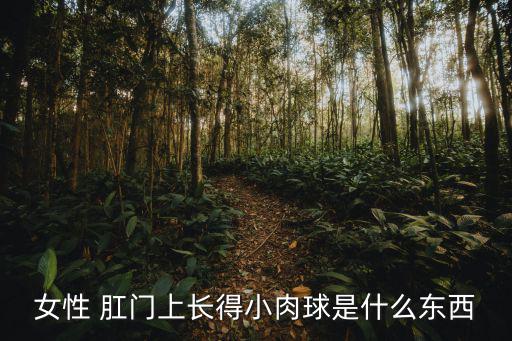 女性 肛門上長得小肉球是什么東西