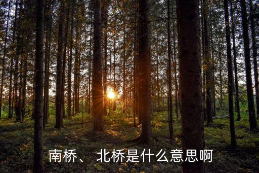  南橋、 北橋是什么意思啊