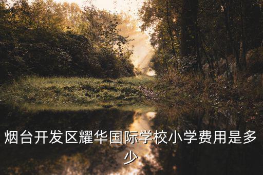 耀華國際學校 學費，煙臺開發區耀華國際學校小學費用是多少