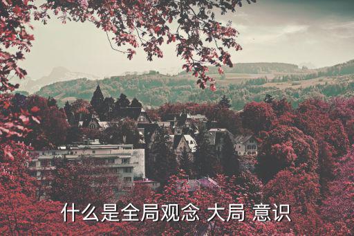 什么是全局觀念 大局 意識