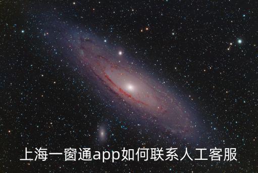 上海一窗通app如何聯(lián)系人工客服