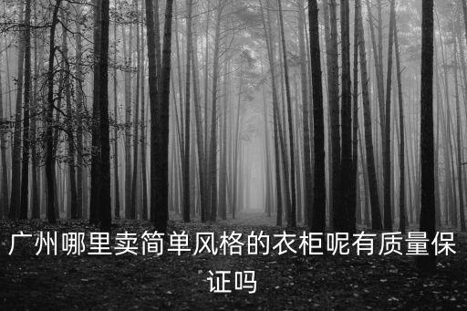 廣州哪里賣簡單風格的衣柜呢有質量保證嗎