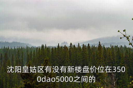 沈陽皇姑區(qū)有沒有新樓盤價位在3500dao5000之間的