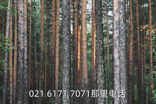 021 6171 7071那里電話