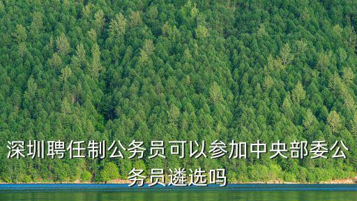 深圳聘任制公務(wù)員可以參加中央部委公務(wù)員遴選嗎