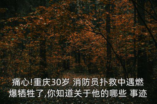 消防員事跡,他們是戰(zhàn)士還是將軍