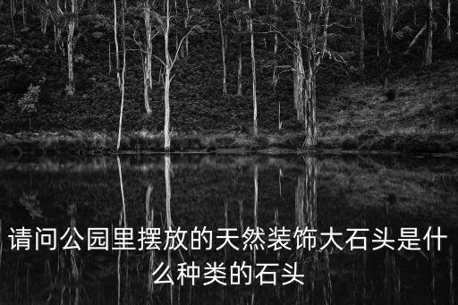 請問公園里擺放的天然裝飾大石頭是什么種類的石頭