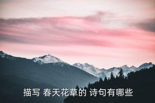 描寫春天花的詩句,三首絕句寫于唐代宗寶應元年春天