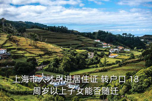 上海市人才引進居住證 轉戶口 18周歲以上子女能否隨遷