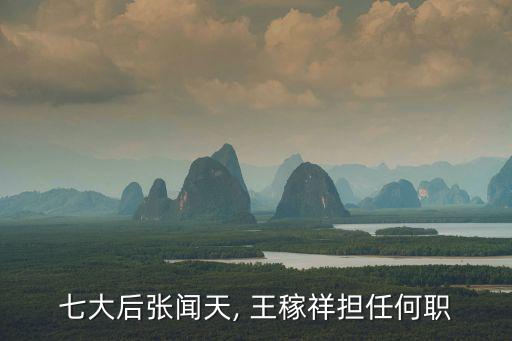 七大后張聞天, 王稼祥擔(dān)任何職