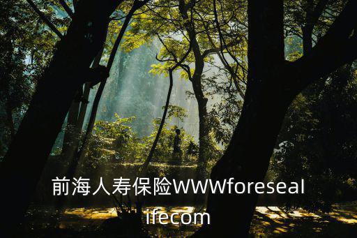 前海人壽保險WWWforeseaIifecom