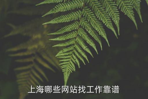 上海哪些網站找工作靠譜