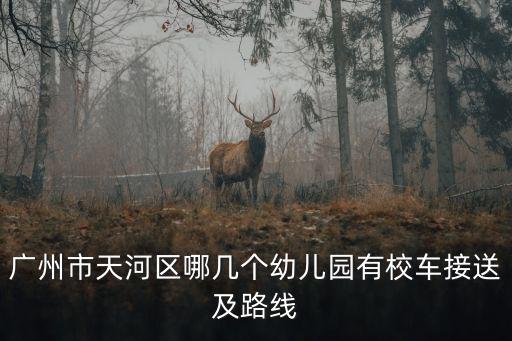 廣州市天河區(qū)哪幾個幼兒園有校車接送及路線