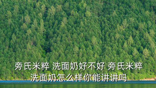  旁氏米粹 洗面奶好不好 旁氏米粹 洗面奶怎么樣你能講講嗎