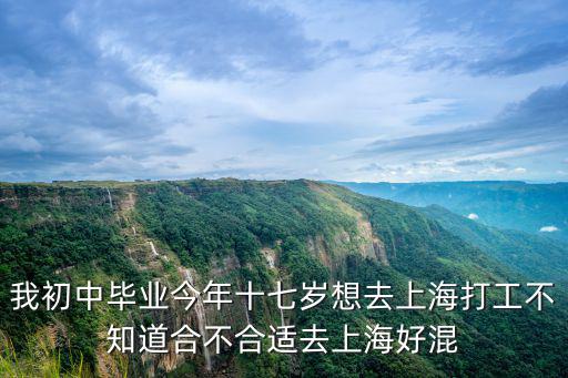 我初中畢業今年十七歲想去上海打工不知道合不合適去上海好混