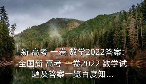新高考一卷數(shù)學(xué),2021高考數(shù)學(xué)真題及答案