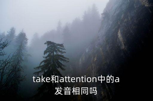 take和attention中的a發音相同嗎