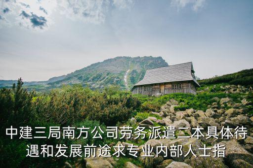 中建三局南方公司勞務派遣二本具體待遇和發展前途求專業內部人士指