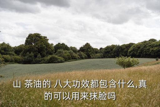 山 茶油的 八大功效都包含什么,真的可以用來抹臉嗎