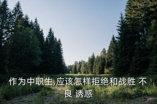作為中職生,應(yīng)該怎樣拒絕和戰(zhàn)勝 不良 誘惑