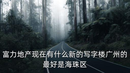 富力地產(chǎn)現(xiàn)在有什么新的寫字樓廣州的最好是海珠區(qū)