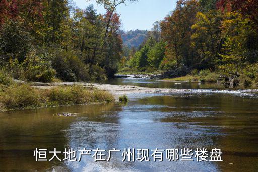 廣州恒大樓盤 分布圖，恒大地產在廣州現有哪些樓盤