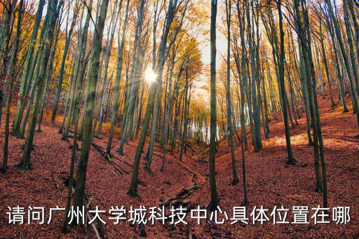 請(qǐng)問(wèn)廣州大學(xué)城科技中心具體位置在哪