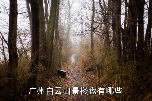 廣州白云山景樓盤有哪些