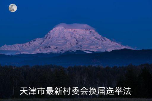 天津市最新村委會換屆選舉法