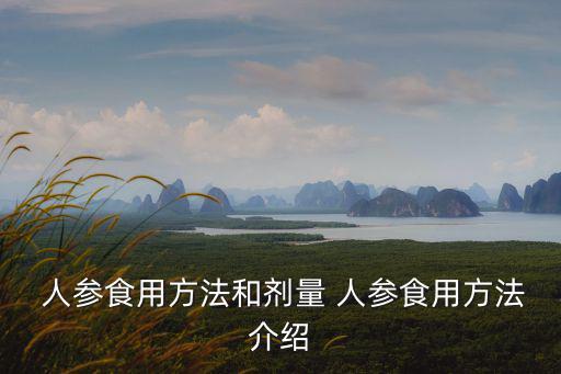  人參食用方法和劑量 人參食用方法介紹