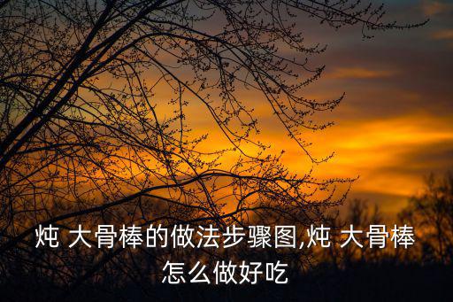 燉 大骨棒的做法步驟圖,燉 大骨棒怎么做好吃