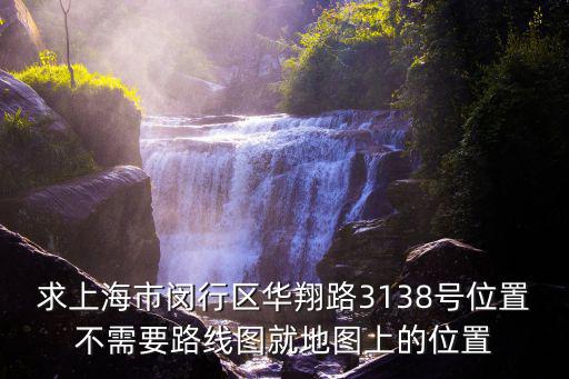 求上海市閔行區(qū)華翔路3138號(hào)位置不需要路線圖就地圖上的位置