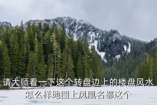 請大師看一下這個轉盤邊上的樓盤風水怎么樣地圖上鳳凰名都這個