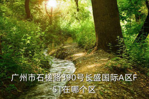 廣州市石槎路390號長盛國際A區F51在哪個區