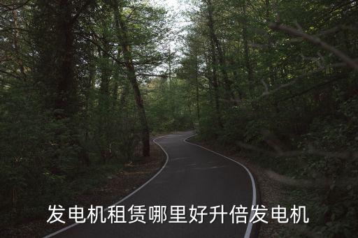 發電機租賃哪里好升倍發電機