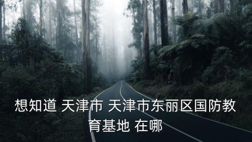 想知道 天津市 天津市東麗區國防教育基地 在哪