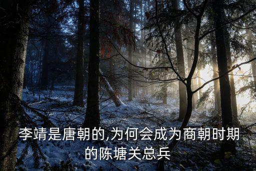 大唐李靖,大唐李靖之所以能橫掃天下有三大原因