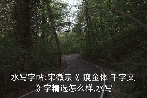 瘦金千字文,徽宗送童貫千字文表彰他的成就