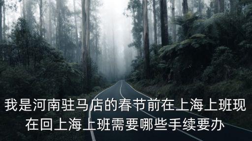 一網(wǎng)通辦 上海網(wǎng)址，我是河南駐馬店的春節(jié)前在上海上班現(xiàn)在回上海上班需要哪些手續(xù)要辦