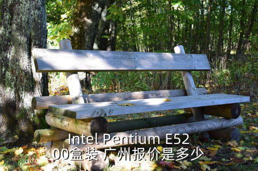 Intel Pentium E5200盒裝 廣州報價是多少