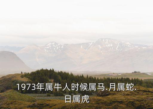 1973年屬牛人時候屬馬.月屬蛇.日屬虎